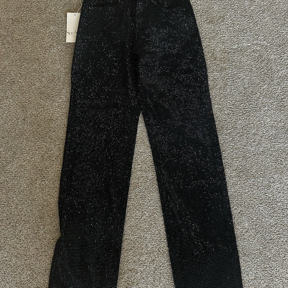 Black Glittery Pants